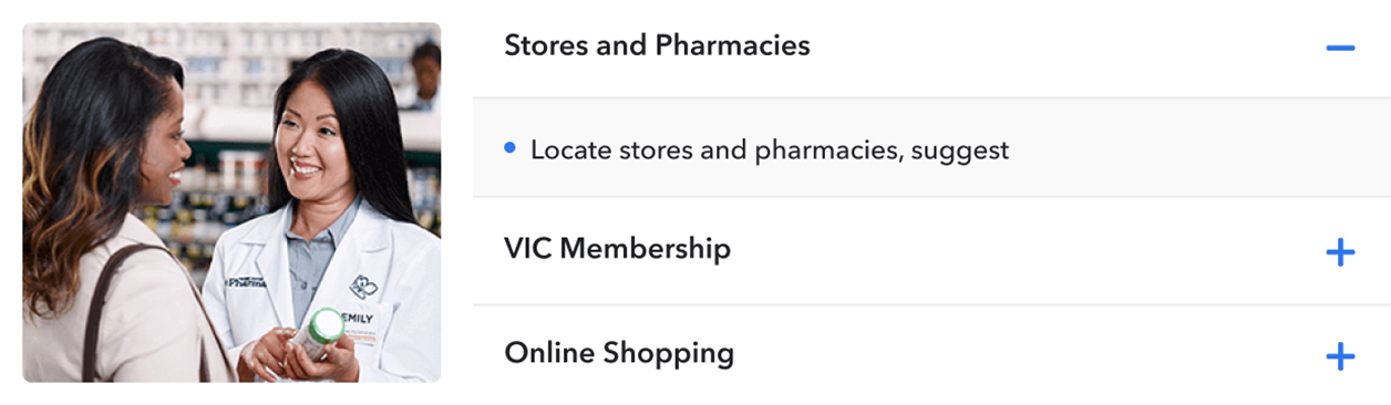 grocery and pharmacy shopping portal