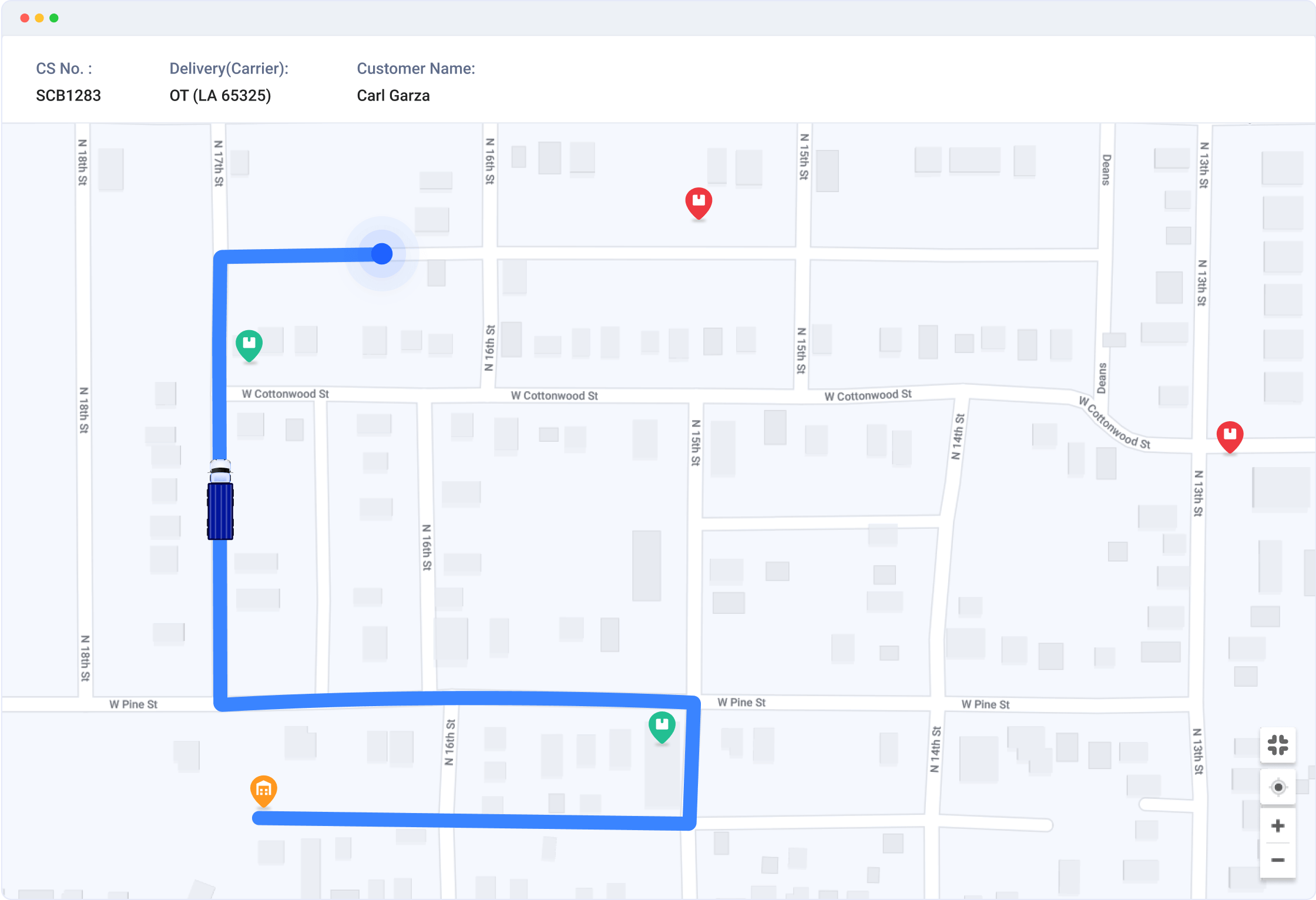 real time delivery tracking